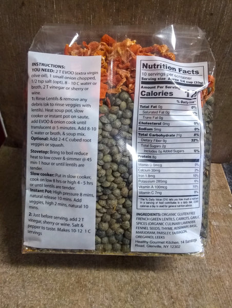 Soup Kits: Salt Free, GF, most Vegan