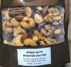 Nuts, Roasted: Salted Mix  1# bag
