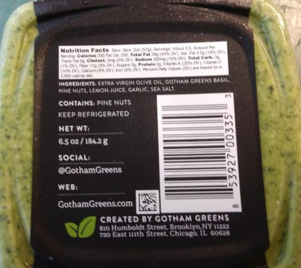 Pesto Gotham Greens - 2 kinds