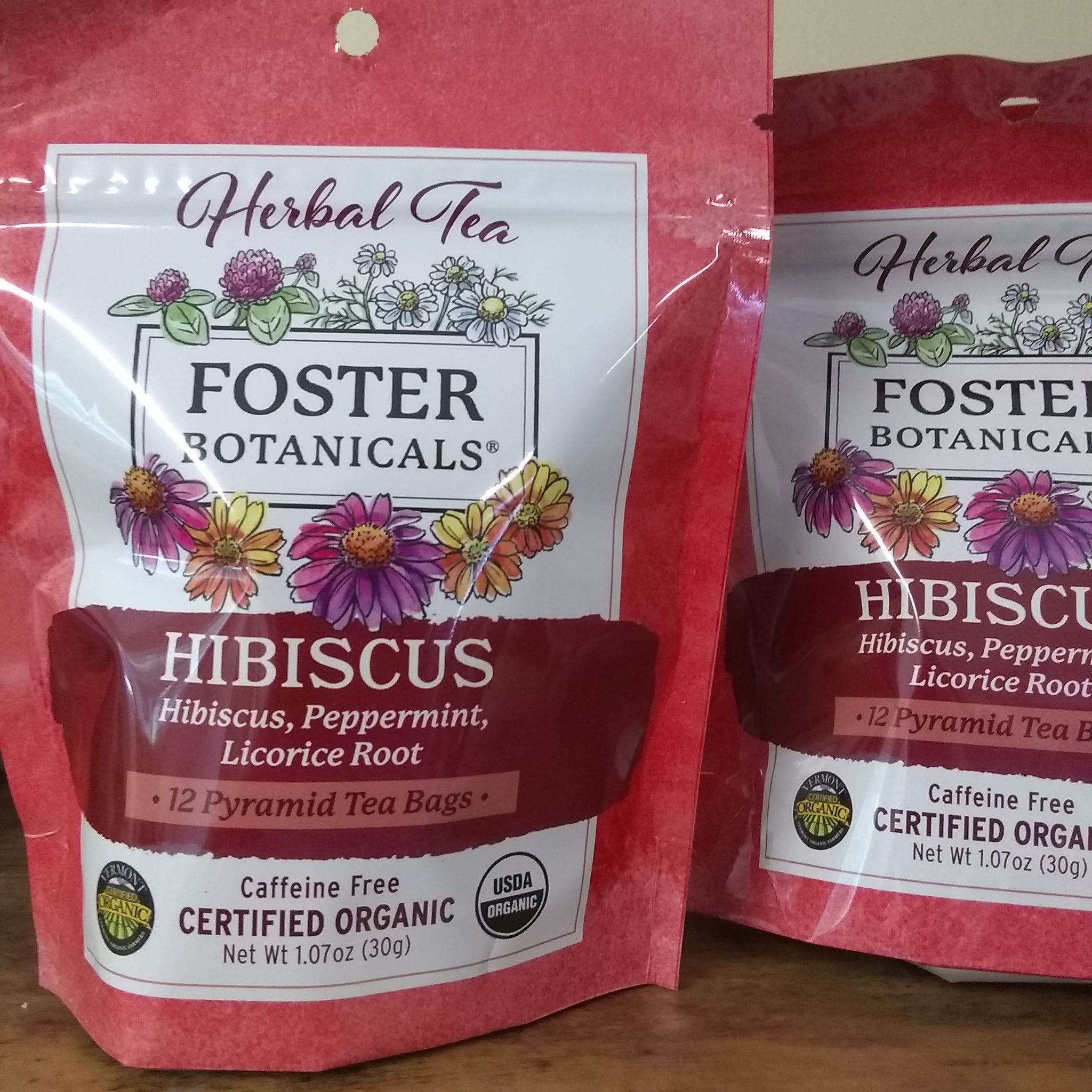 Tea, Organic Hibiscus blend, bags
