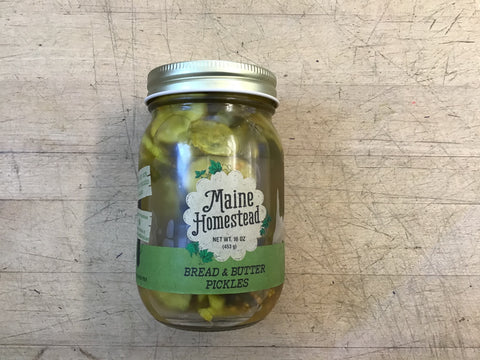 Pickles Bread & Butter Maine Homestead