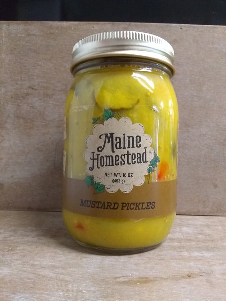 Pickles, Mustard Chips, Maine Homestead