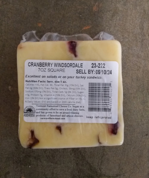 Cheese, Windsordale with Cranberries