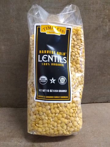 Lentils, Harvest Gold, Organic