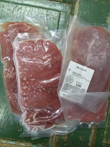 Veal Cutlet, Humanely Raised appx 1/3 lb pack