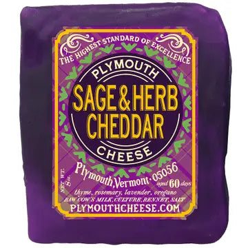 Cheese Raw Artisan Sage & Herb Cheddar 8oz.