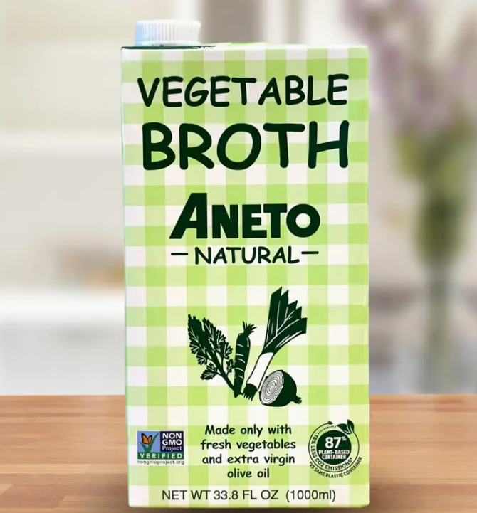 Broth Vegetable Aneto Low Sodium, 33.8 oz (Copy)