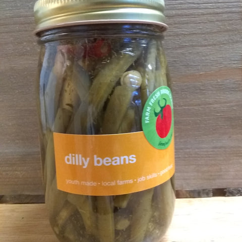 Beans, dilly - locally made 16oz.