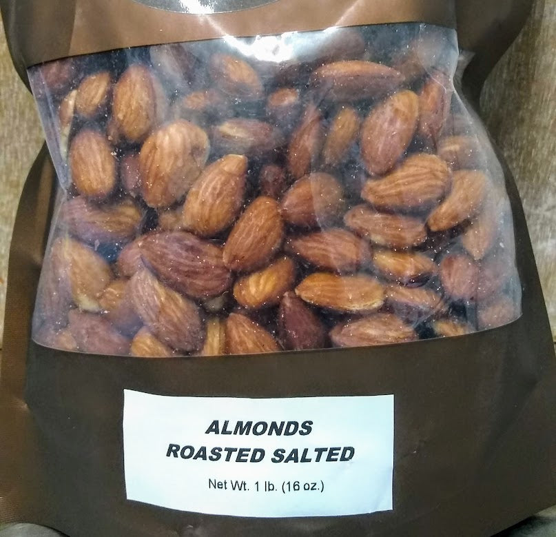 Nuts, Almonds, Roasted, Salt, No Salt, Raw