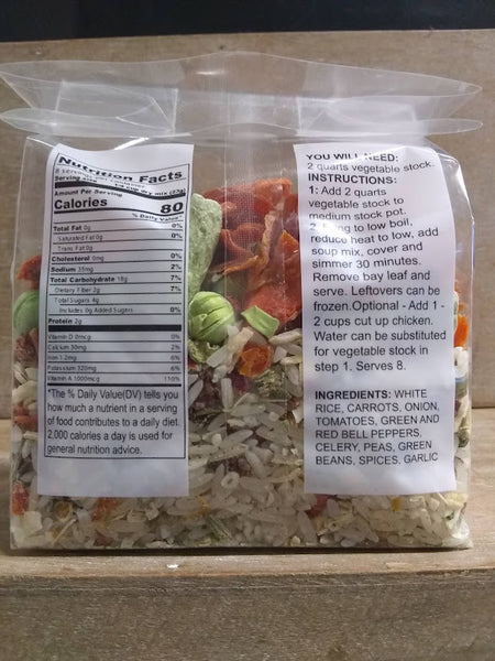 Soup Kits: Salt Free, Gluten Free, most Vegan