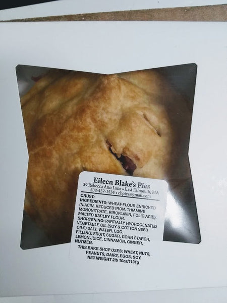 Pie  Eileen Blakes 8" THANKSGIVING PICK UP TUES OR WEDS